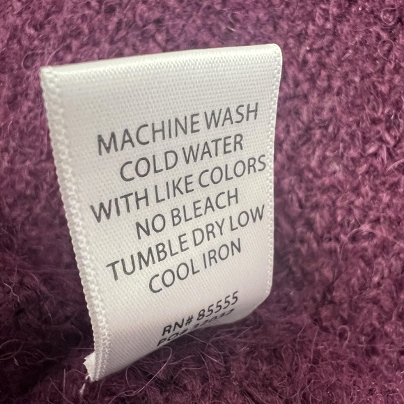 Pistola Carlen Sweater Womens Small Aubergine Mock Neck Alpaca Blend Pullover - Picture 8 of 13